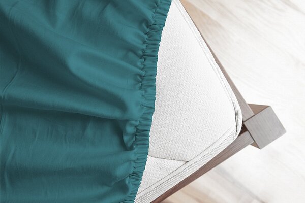 Prestieradlo Zelenomodré JERSEY PREMIUM Jersey PREMIUM 90-100 x 200-220/30