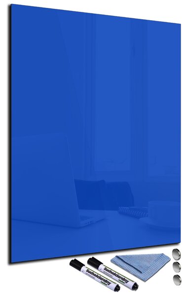Magnetická sklenená tabuľa 30x40cm - královská modrá