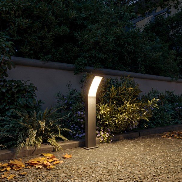 Záhradné stĺpikové svietidlo LED 2700K antracitová IP44 PHILIPS UltraEfficient Splay 8721103110053