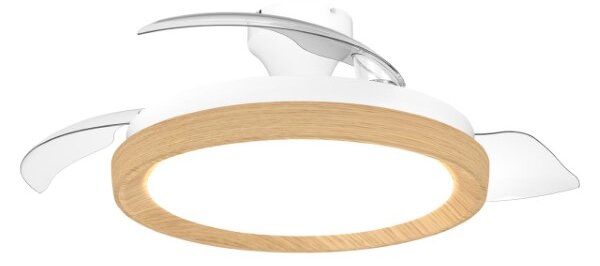 Stropný ventilátor so svetlom LED 2700–6500K drevo IP20 PHILIPS Bliss 8721103128294