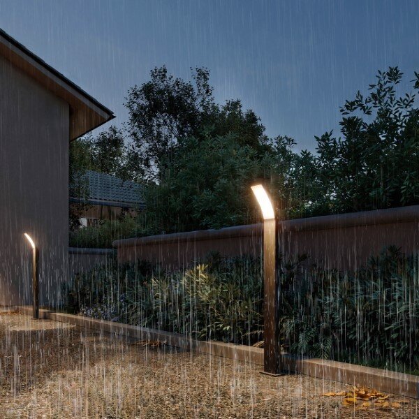 Záhradné stĺpikové svietidlo LED 2700K antracitová IP44 PHILIPS UltraEfficient Splay 8721103110039