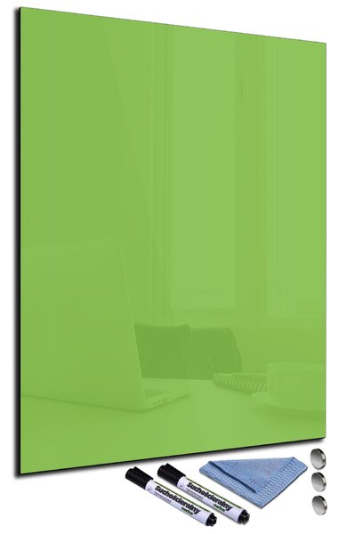 Magnetická sklenená tabuľa 60x90cm - apple zelená