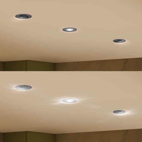 Zapustené svietidlo LED 4000K čierna IP20 PHILIPS Cilantro Step 8721103038074 balenie 3 ks
