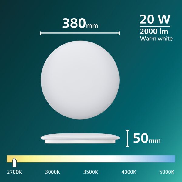 Stropné svietidlo LED 2700K biela IP20 PHILIPS Moire 8721103069054