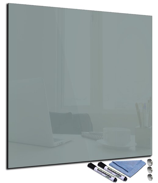 Magnetická sklenená tabuľa 40x40cm - betonová šedá