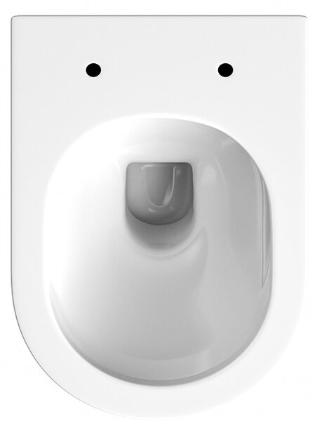 Hydrosan Závesná WC misa so SoftClose sedadlom LUMA WH GL RIM 03, biela/zlatý lem