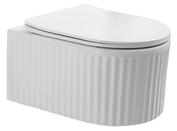 Hydrosan Závesná WC misa so SoftClose sedadlom LUMA WH RIM 03, biela