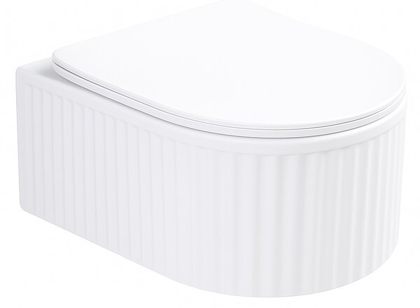 Hydrosan Závesná WC misa so SoftClose sedadlom LUMA WH RIM 03, biela