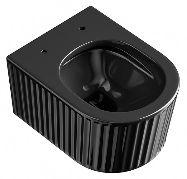 Hydrosan Závesná WC misa so SoftClose sedadlom LUMA BL RIM 03, čierna