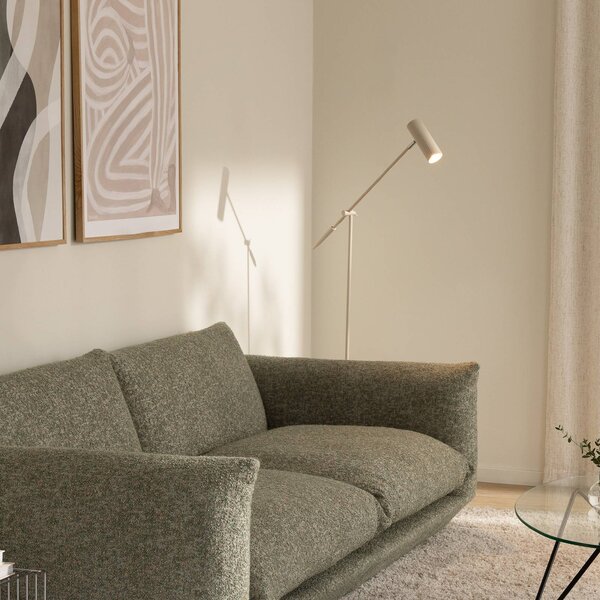 Globen Lighting stojacia lampa Hubble READ, béžová, kovové, Krémová / jantárovo žltá, Obývacia izba / jedáleň, kov, Škandinávsky, Stolová lampa