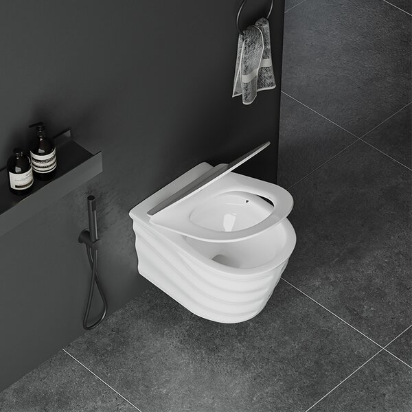 Hydrosan Závesná WC misa so SoftClose sedadlom SKAL WH RIM 03, biela