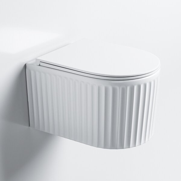Hydrosan Závesná WC misa so SoftClose sedadlom LUMA WH RIM 03, biela