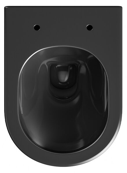Hydrosan Závesná WC misa so SoftClose sedadlom LUMA BL RIM 03, čierna