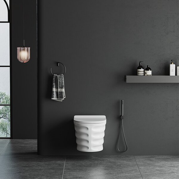 Hydrosan Závesná WC misa so SoftClose sedadlom SKAL WH RIM 03, biela