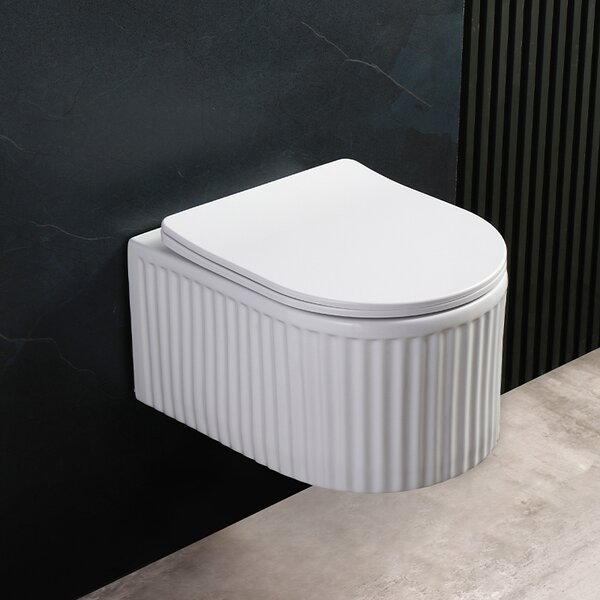 Hydrosan Závesná WC misa so SoftClose sedadlom LUMA WH RIM 03, biela