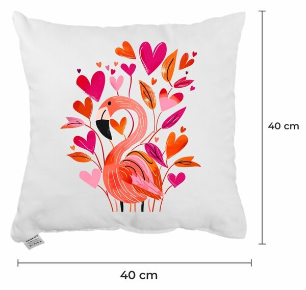 Dekoratívny vankúš Flamingo 40x40 cm EMI