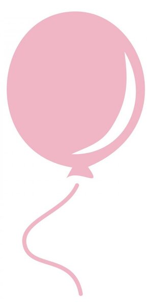 Balón - detské nálepky na stenu růžová