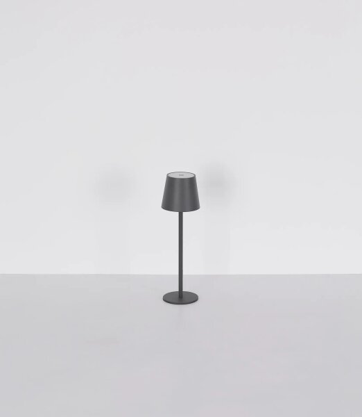 Globo 58488G-LED stmievateľná dotyková nabíjateľná vonkajšia stolná lampa VANNIE 3W/5V IP54 1800mAh sivá