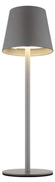 Globo 58488G-LED stmievateľná dotyková nabíjateľná vonkajšia stolná lampa VANNIE 3W/5V IP54 1800mAh sivá