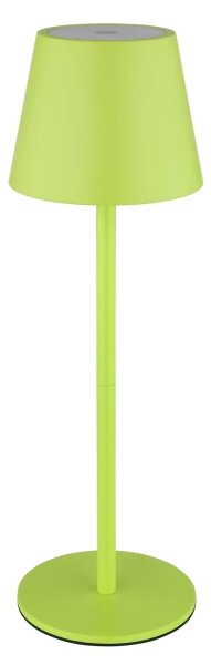 Globo 58488NG-LED Dotykovo stmievateľná nabíjateľná vonkajšia stolová lampa VANNIE 3W/5V IP54 1800mAh zelená