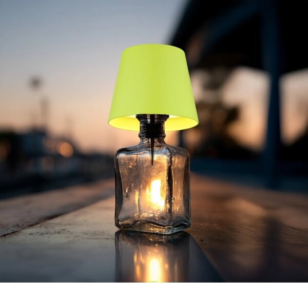 Globo 58488NG-LED Dotykovo stmievateľná nabíjateľná vonkajšia stolová lampa VANNIE 3W/5V IP54 1800mAh zelená