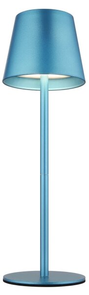 Globo 58488BL-LED Dotykovo stmievateľná nabíjateľná vonkajšia stolová lampa VANNIE 3W/5V IP54 1800mAh modrá