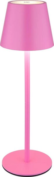 Globo 58488P-LED stmievateľná dotyková nabíjateľná vonkajšia stolná lampa VANNIE 3W/5V IP54 1800mAh ružová