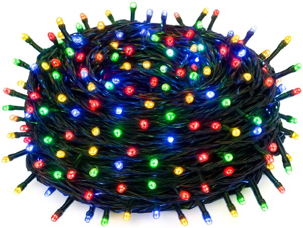 Vianočné svetielka vonkajšie FLASH multicolor 100 LED