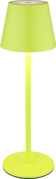 Globo 58488NG-LED Dotykovo stmievateľná nabíjateľná vonkajšia stolová lampa VANNIE 3W/5V IP54 1800mAh zelená