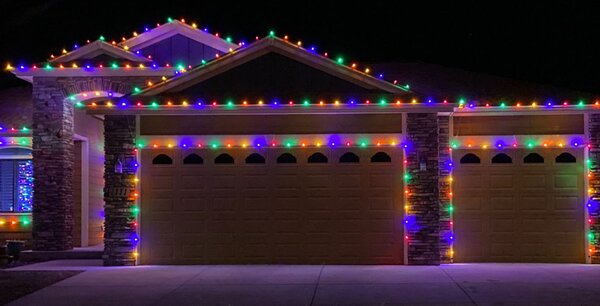 Vianočné svetielka vonkajšie FLASH multicolor 100 LED