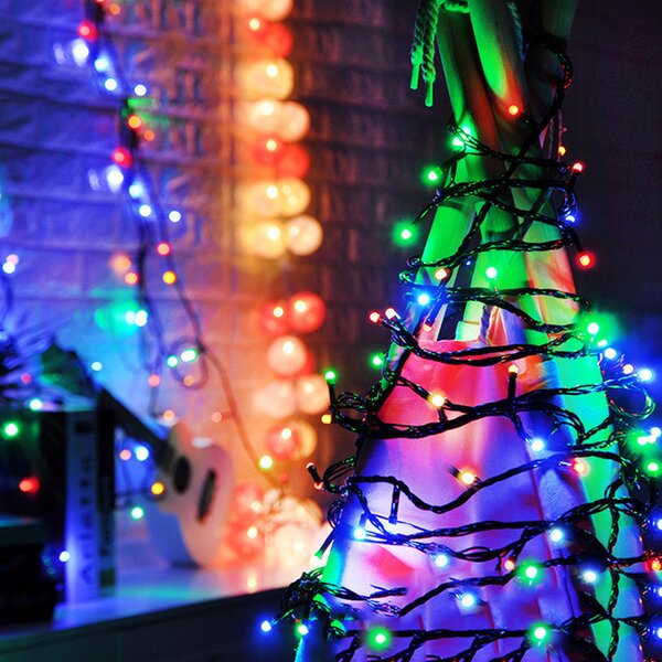 Vianočné svetielka vonkajšie FLASH multicolor 100 LED