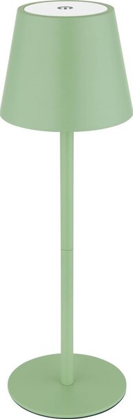 Globo 58488BG-LED Dotykovo stmievateľná nabíjateľná vonkajšia stolná lampa 3 v 1 VANNIE 3W/5V IP54 zelená