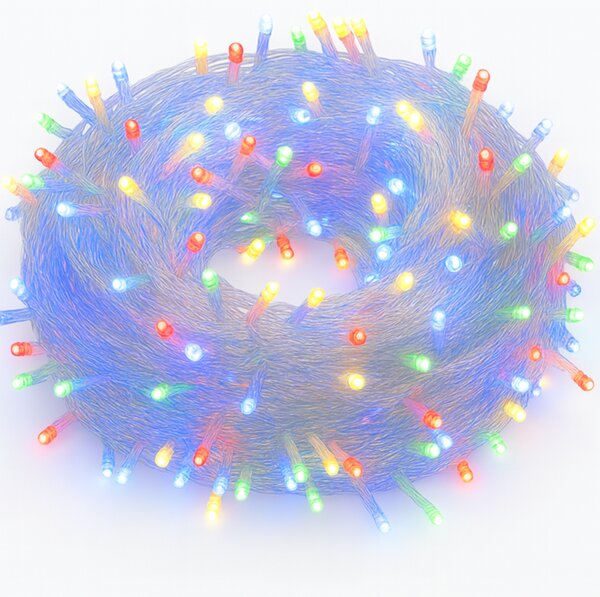 Vianočné svetielka LED záclona FLASH multicolor 300 LED