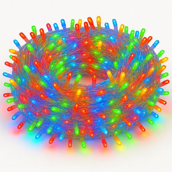 Vianočné svetielka LED záclona FLASH multicolor 300 LED