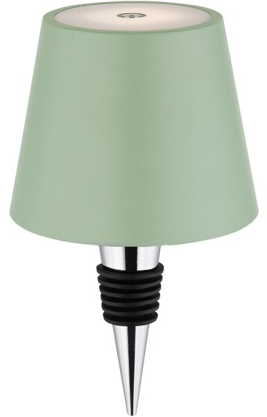 Globo 58488BG-LED Dotykovo stmievateľná nabíjateľná vonkajšia stolná lampa 3 v 1 VANNIE 3W/5V IP54 zelená