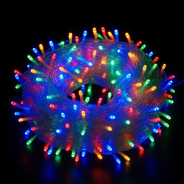 Vianočné svetielka LED záclona FLASH multicolor 300 LED
