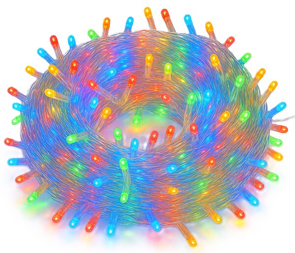 Vianočné svetielka LED záclona FLASH multicolor 300 LED