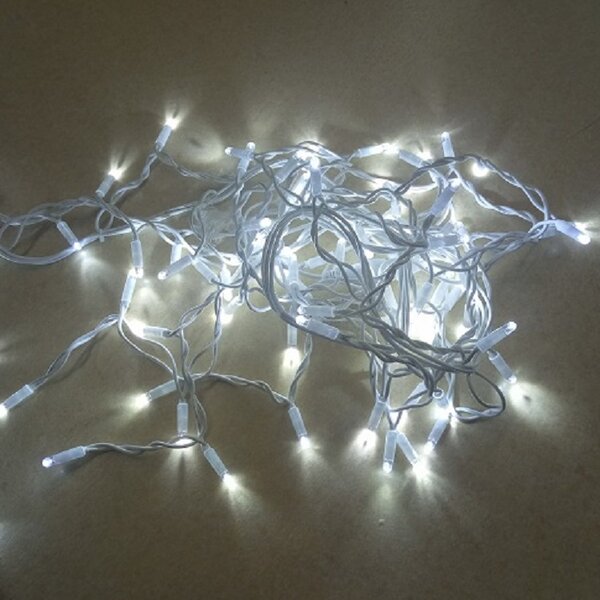 Vianočné svetielka LED záclona FLASH studená biela 300 LED