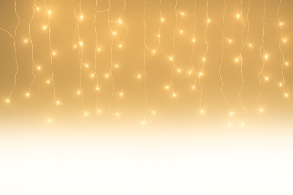 Vianočné svetielka LED záclona FLASH teplá biela 300 LED