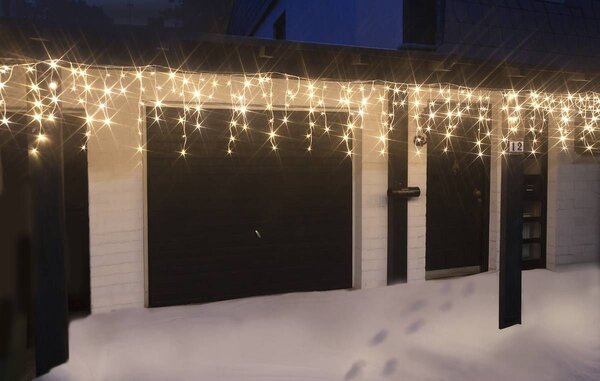 Vianočné svetielka LED záclona FLASH teplá biela 300 LED