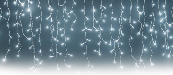 Vianočné svetielka LED záclona FLASH studená biela 300 LED