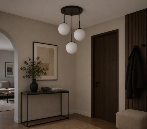 Brilagi - Luster na lanku MILO 3xE27/60W/230V čierny
