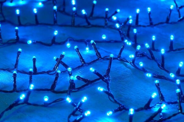 Vianočné svetielka vnútorné modré 100 LED