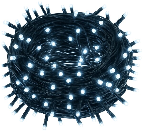 Vianočné svetielka vnútorné studená biela 100 LED