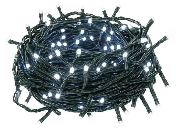 Vianočné svetielka vnútorné studená biela 100 LED