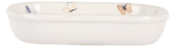 Keramická mydelnička s motýlikmi - 13*10*3 cm - Clayre & Eef
