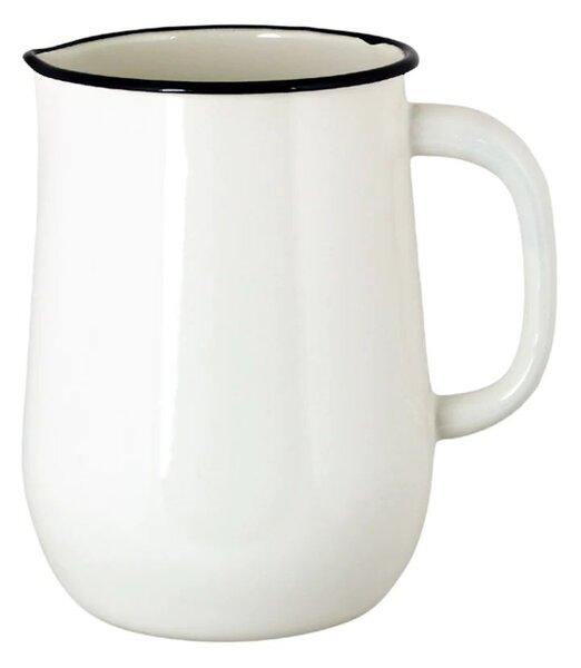 Biely smaltovaný džbán Emil´s Enamel Offwhite - Ø 14,5*20 cm / 2,5L - Strömshaga