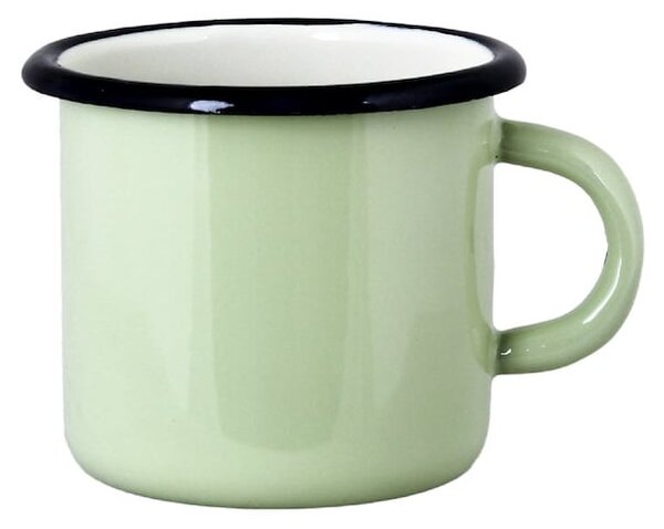 Zelený smaltovaný hrnček Emil´s Enamel Green - Ø 9*8 cm / 0,4L - Strömshaga