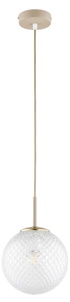 Brilagi - Závesné svietidlo na lanku STELLA 1xE27/60W/230V, priemer 18 cm, béžová/zlatá