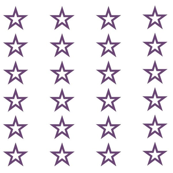 Hviezdičky - nálepky na stenu fialová